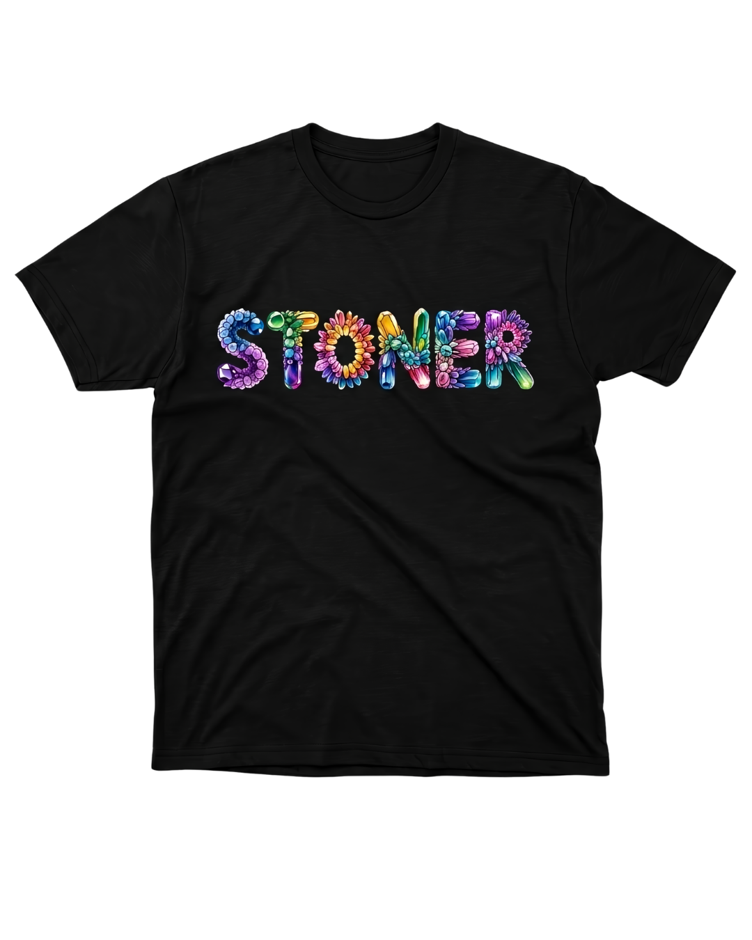 Crystal Flower Logo T-Shirt (Black)
