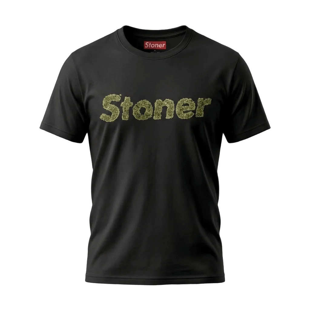 Cannabisscapes STONER Logo T-Shirt by StonerUSA.com | Premium Shirt from California cannabis lifestyle brand | Stoner Water & Apparel