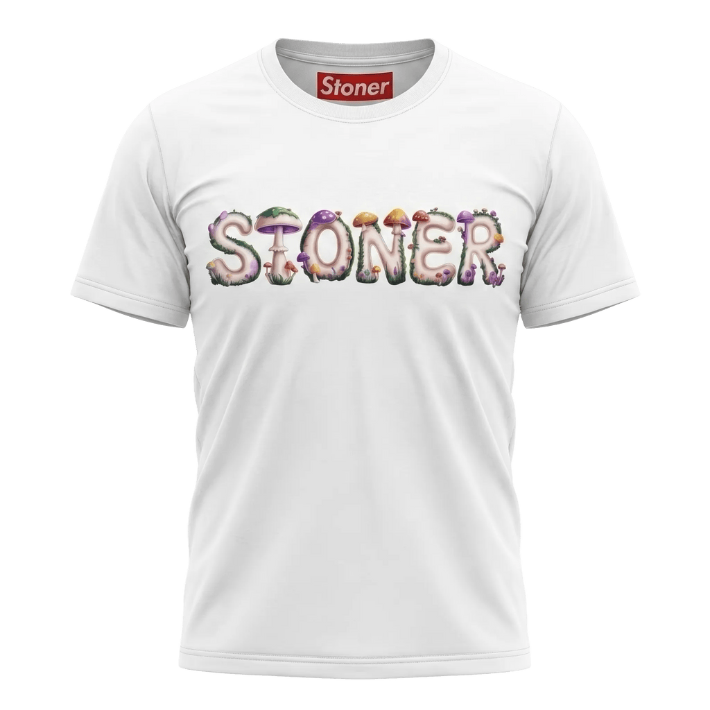 Mushroom Logo T-Shirt by StonerUSA.com | Premium Shirt from California cannabis lifestyle brand | Stoner Water & Apparel
