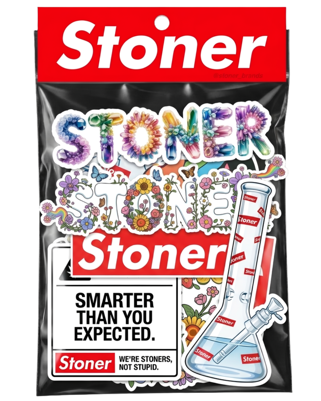 Sticker Pack (7 - Pack Collection) by StonerUSA.com | Premium accessories from California cannabis lifestyle brand | Stoner Water & Apparel