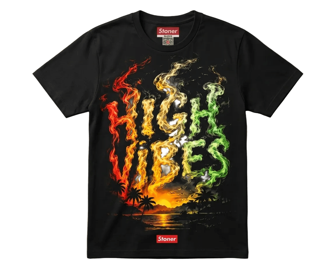 STONER High Vibes T-Shirt by StonerUSA.com | Premium from California cannabis lifestyle brand | Stoner Water & Apparel