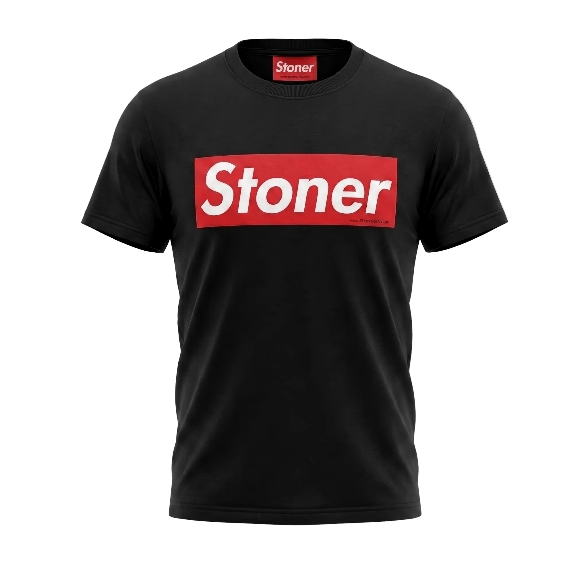STONER OG Red Box Logo T-Shirt by StonerUSA.com | Premium Shirt from California cannabis lifestyle brand | Stoner Water & Apparel