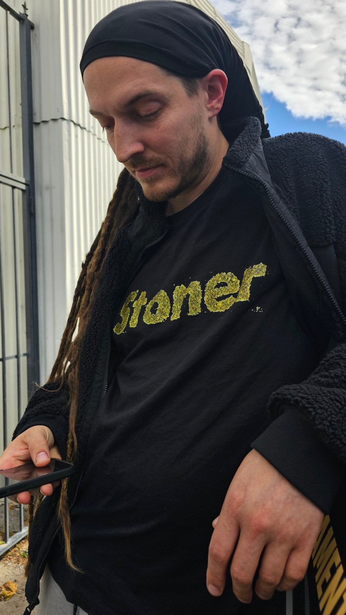 Stoner Ready To Roll Logo Black Tshirt by StonerUSA.com | Premium Shirt from California cannabis lifestyle brand | Stoner Water & Apparel