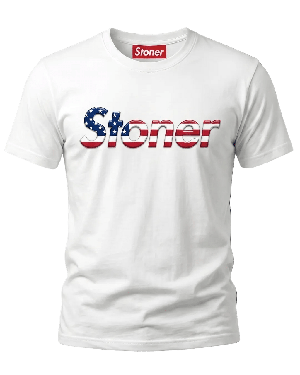STONER USA Flag T-shirt by StonerUSA.com | Premium from California cannabis lifestyle brand | Stoner Water & Apparel