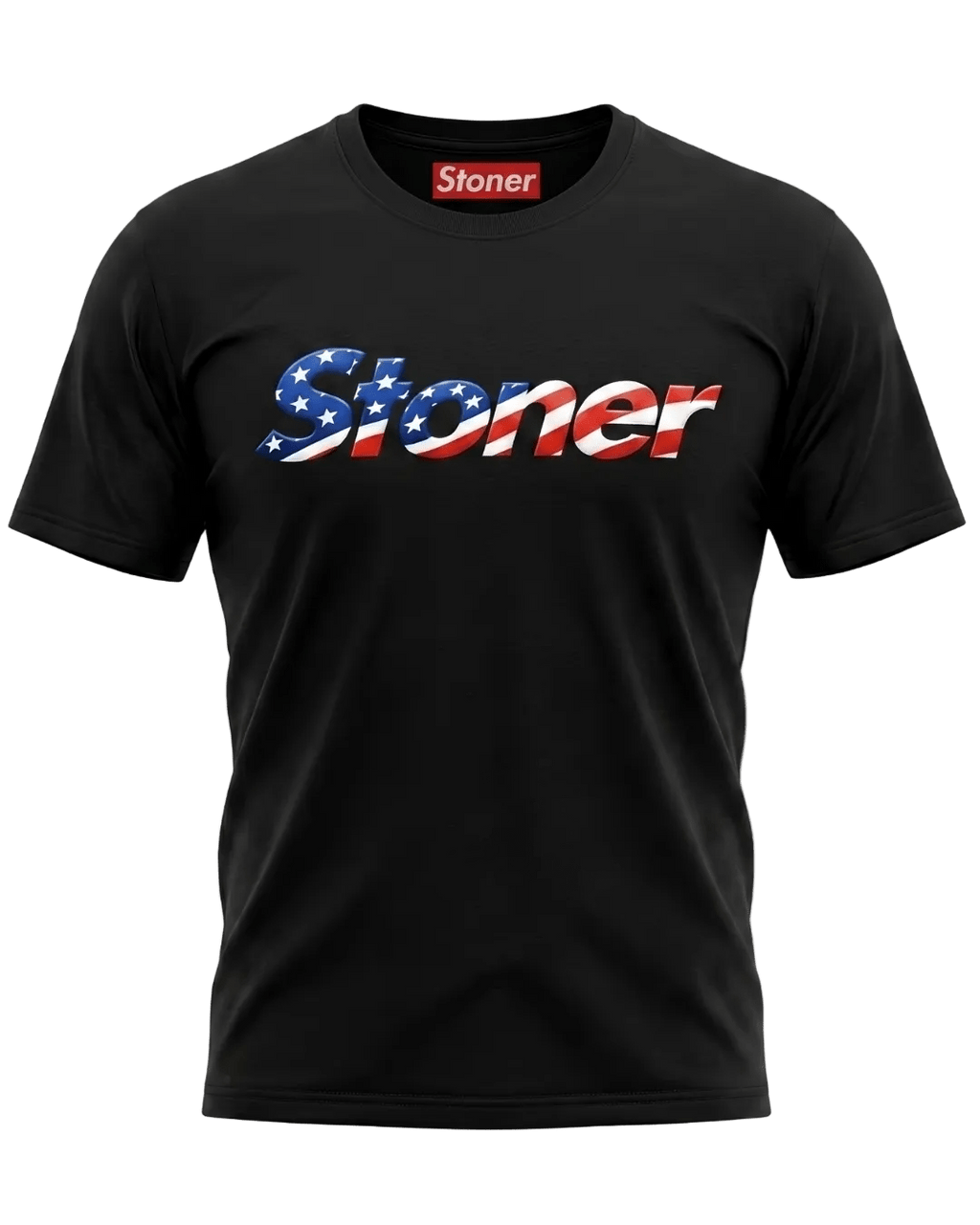 STONER USA Flag T-shirt by StonerUSA.com | Premium from California cannabis lifestyle brand | Stoner Water & Apparel