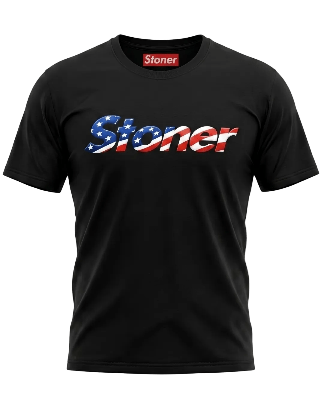 STONER USA Flag T-shirt by StonerUSA.com | Premium from California cannabis lifestyle brand | Stoner Water & Apparel